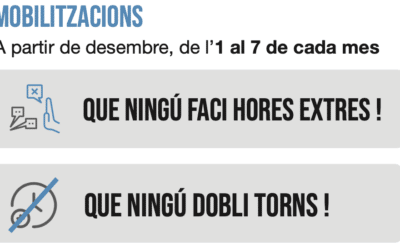 La Mesa Sindical de Sanitat de Catalunya inicia accions el proper 1 de desembre: ni hores extres ni doblar torns